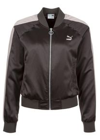 Puma, Damen En Pointe Satin T7 Jacke, Hellbeige / Schwarz