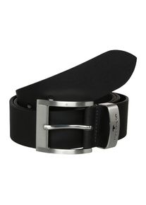 Tom Tailor, Herren Leder, Schwarz / Silber
