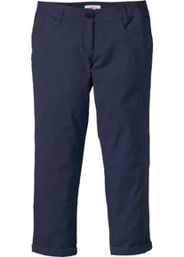 sheego Casual, Damen Gerade 7/8-Hose, Nachtblau