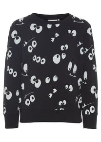 name it, Sweatshirt, Schwarz / Wei&szlig;