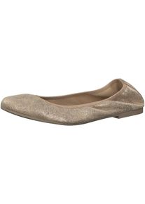 Tamaris, Damen Ballerina 'Ballerina mit Gummi', Champagner