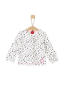 s.Oliver Junior, M&auml;dchen Longsleeve, Hellpink / Schwarz / Wei&szlig;