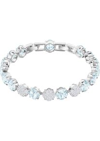 Swarovski, Damen Armband 'Mix Armband Blau Rhodiniert 5427972', Silber / Weiß