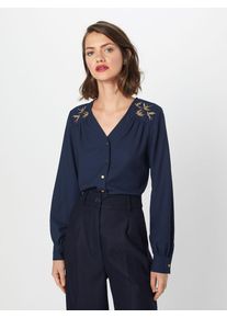 Véro Moda VERO MODA, Damen Bluse 'VMDEA L/S TOP D2 LCS', Navy