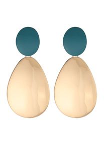 ABOUT YOU, Damen Ohrringe 'Franka', Blau / Gold