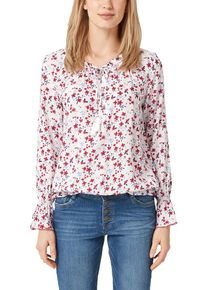 s.Oliver RED LABEL, Damen Bluse, Blau / Rauchblau / Rot / Weiß