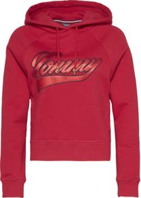 Tommy Hilfiger, Damen Sweater 'CARRIE HOODIE LS', Rot