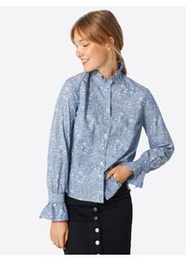 Pepe Jeans, Damen Shirt 'ANGA', Hellblau / Perlweiß