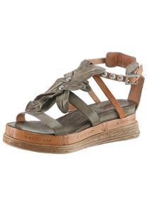 A.S.98, Damen Sandalette, Braun / Khaki