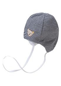 Steiff Collection, Erstlingsm&uuml;tze, Taubenblau / Wei&szlig;