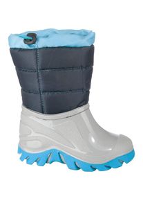 NORWAY ORIGINALS, M&auml;dchen Winterstiefel, Blau / Hellgrau / Wei&szlig;