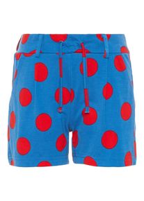 name it, M&auml;dchen Shorts, Blau / Hellrot