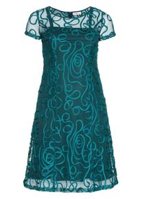 sheego Style, Damen Spitzenkleid, Petrol