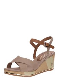 Tommy Hilfiger, Damen Sandalette 'Estella D', Beige / Grau