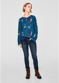 s.Oliver RED LABEL, Damen Blusenshirt, Royalblau