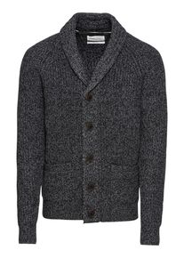 Pier One, Herren Strickjacke 'Chunky Moulinee Shawl Collar Cardigan', Dunkelgrau