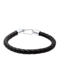 PAULO FANELLO, Herren Armband, Schwarz / Silber