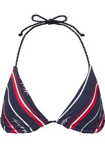 Tommy Hilfiger, Damen Bikinitop, Navy / Rot / Weiß