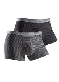 Schiesser, Herren Boxer (2 St&uuml;ck), Grau / Schwarz
