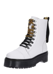 Bronx, Damen Stiefel 'RIFKA-SUPE', Orange / Schwarz / Wei&szlig;