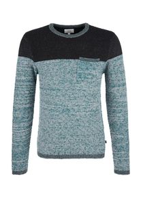 Q/S Designed By, Herren Pullover, Pastellblau / Schwarz