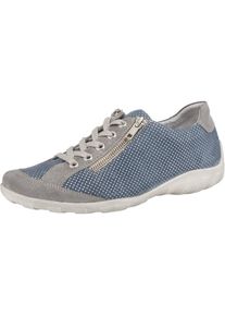 Remonte, Damen Sneakers, Taubenblau / Wei&szlig;