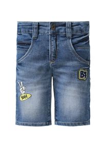 Blue Seven, Jeansshorts mit Patches, Rauchblau