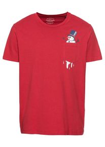 Jack & Jones JACK & JONES, Herren Weihnachtsprint T-Shirt, Blau / Rot / Weiß