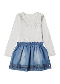 Esprit, Mädchen Kleid, Blue Denim / Graumeliert