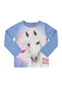 Miss Melody, M&auml;dchen Longsleeve, Himmelblau / Naturwei&szlig;