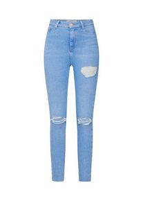 New Look, Damen Jeans 'ROSIE BRIGHT THIGH GAP RIP DISCO', Blue Denim