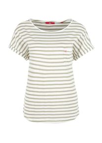 s.Oliver RED LABEL, Damen Shirt, Creme / Khaki