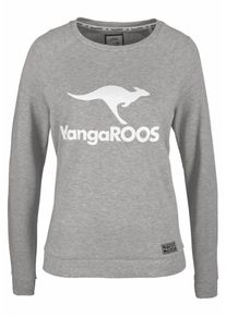 Kangaroos, Damen Sweater, Graumeliert / Wei&szlig;