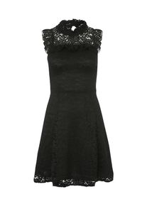 Wal G., Damen Cocktailkleid mit Spitze, Schwarz