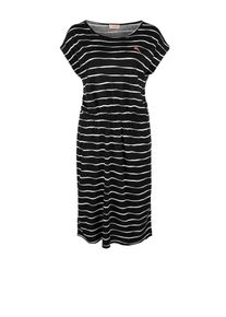 TRIANGLE, Damen Jerseykleid, Schwarz / Weiß