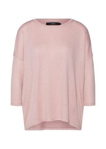 Véro Moda VERO MODA, Damen Pullover 'VMBRIANNA 3/4 OVERSIZE BLOUSE', Rosa