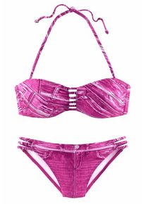 Kangaroos, Damen Bandeau-Bikini, Pink