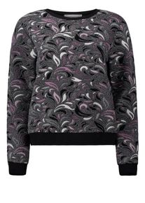 BETTY & CO Betty & Co, Damen Strickpullover, Dunkellila / Schwarz / Schwarzmeliert