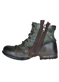 Replay, Herren Schn&uuml;rboots 'CLUTCH', Braun / Khaki / Pastellgr&uuml;n