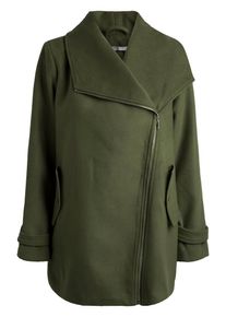 Pieces, Damen Wintermantel, Khaki