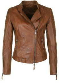 Be Edgy, Damen Lederjacke 'MIRJA', Braun