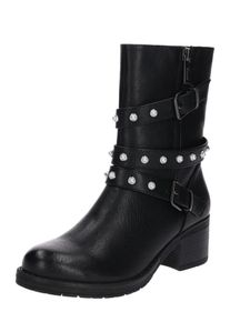 MTNG, Damen Stiefelette im Biker-Look, Schwarz