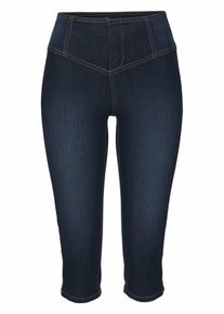 Arizona, Damen Caprijeans 'Shaping', Blue Denim