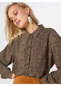 Object, Damen Shirt, Kastanienbraun / Hellbraun / Schwarz
