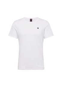 G-Star Raw, Herren Shirt 'Base-s r t s\s', Schwarz / Wei&szlig;