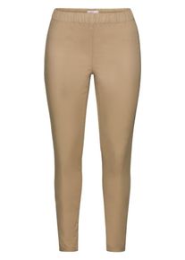 sheego Casual, Damen Basic Stretch-Hose "Treggings", Sand