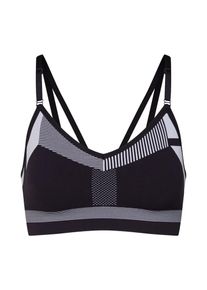 Nike, Damen Bustier 'FLYKNIT INDY BRA', Schwarz / Wei&szlig;