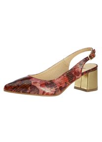 Heine, Damen Slingpumps, Blutrot / Pastellrot