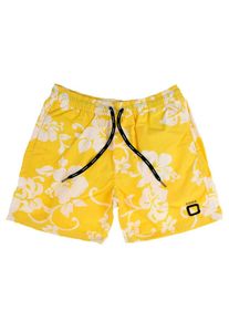 Code-Zero, Herren Badeshorts 'Voile', Gelb / Schwarz / Weiß