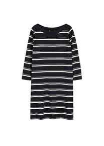 Violeta by Mango, Damen Kleid 'Shoe-I', Dunkelblau / Weiß